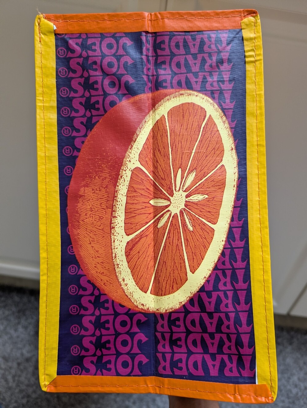 NWT Rare Trader Joes Orange Chicken Reusable Grocery Bag - Picture 4 of 4